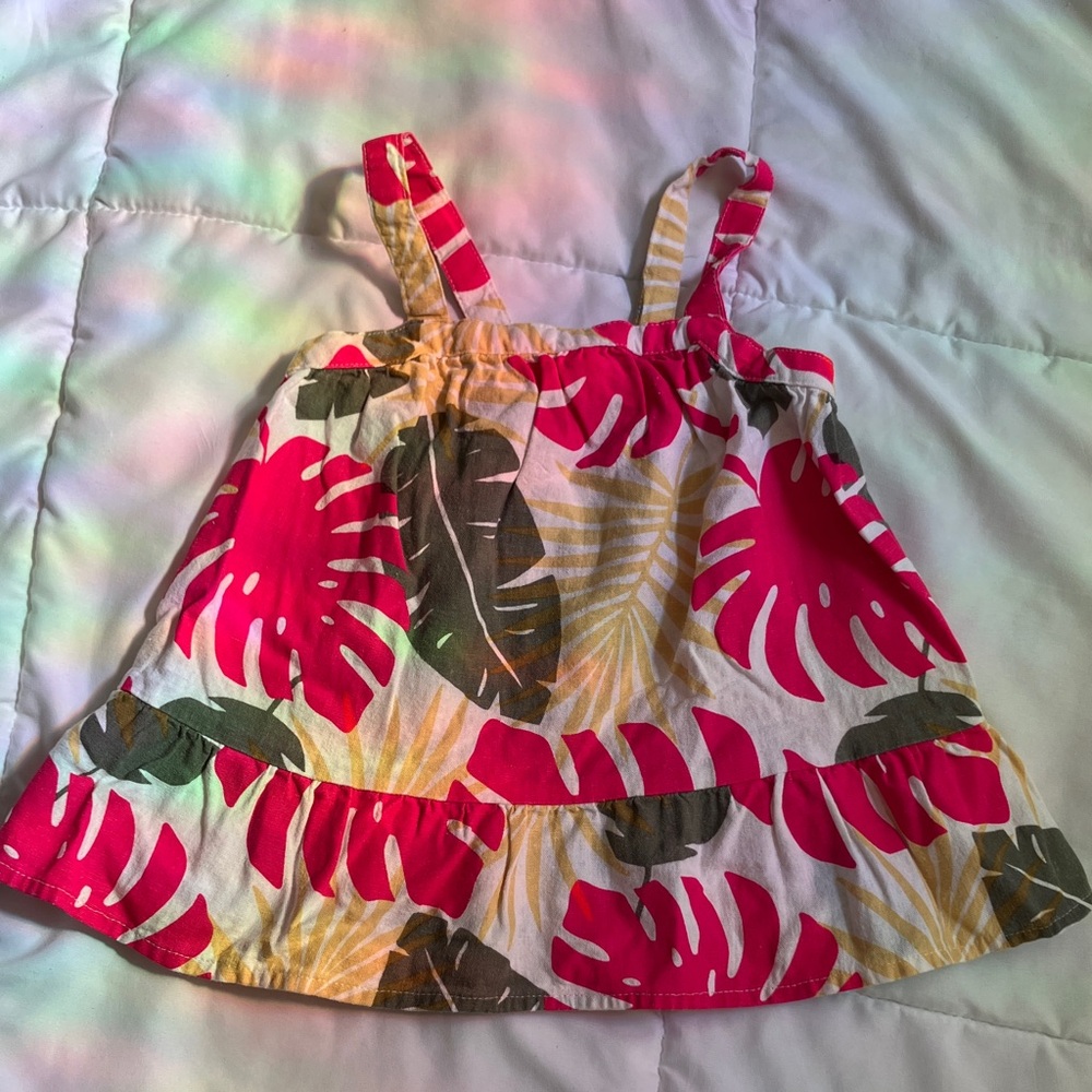 Okie Dokie Pink and Brown Leaf Print Camisole